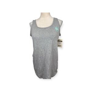 Duluth Trading Co gray no yank tank with built in bra size XL